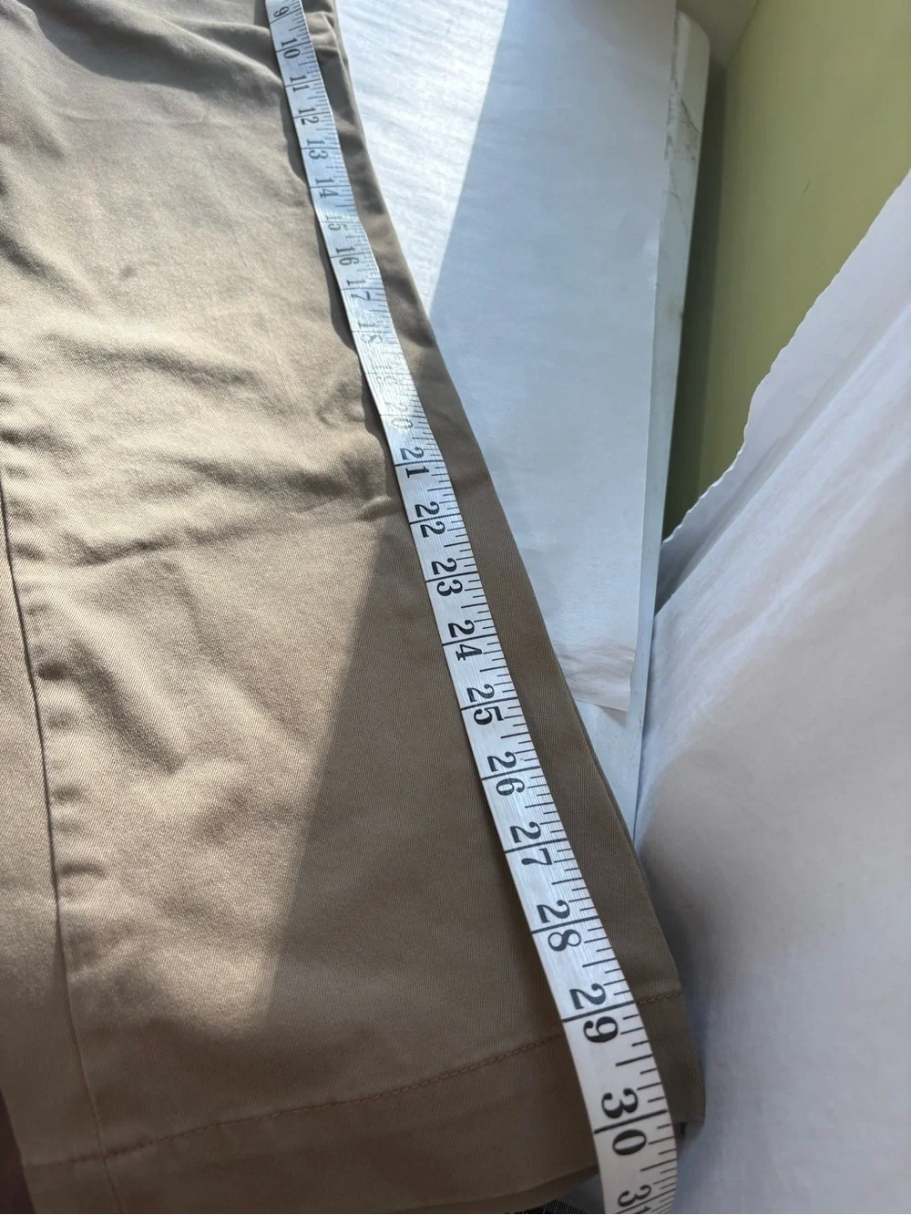 Banana Republic Aiden Chino Pants Mens 32x32 Khaki Tan Slim Fit Stretch